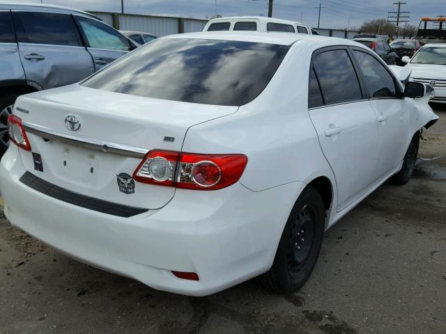 5YFBU4EE2DP191652 - 2013 TOYOTA COROLLA BA WHITE photo 4