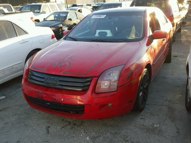 3FAHP08Z38R108552 - 2008 FORD FUSION SEL RED photo 2