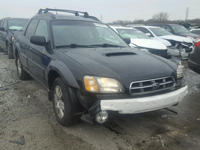 4S4BT63C055107726 - 2005 SUBARU BAJA TURBO BLACK photo 1