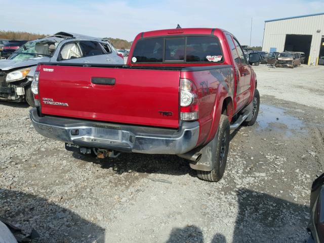 5TFUU4EN7CX043179 - 2012 TOYOTA TACOMA RED photo 4