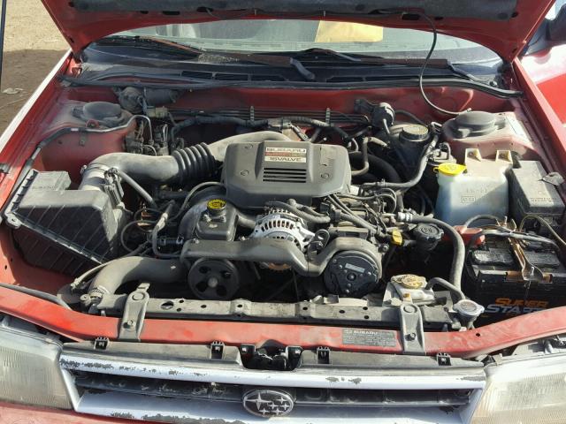 JF2BC63C3LG619469 - 1990 SUBARU LEGACY L RED photo 7