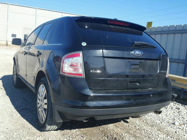 2FMDK39C28BB20124 - 2008 FORD EDGE LIMIT BLACK photo 3