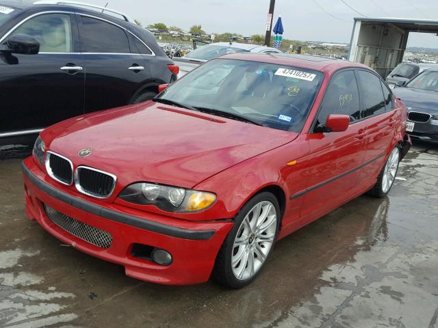 WBAEV53494KM35853 - 2004 BMW 330 I RED photo 2