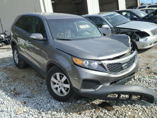 5XYKT3A14CG203335 - 2012 KIA SORENTO BA GRAY photo 1