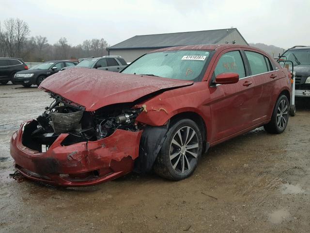 1C3CCBCG3DN629452 - 2013 CHRYSLER 200 LIMITE RED photo 2
