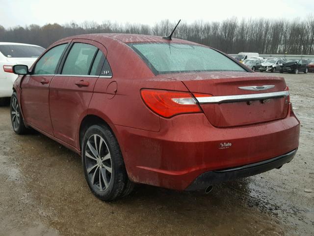 1C3CCBCG3DN629452 - 2013 CHRYSLER 200 LIMITE RED photo 3