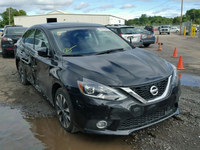 3N1CB7AP3JY219279 - 2018 NISSAN SENTRA SR BLACK photo 1