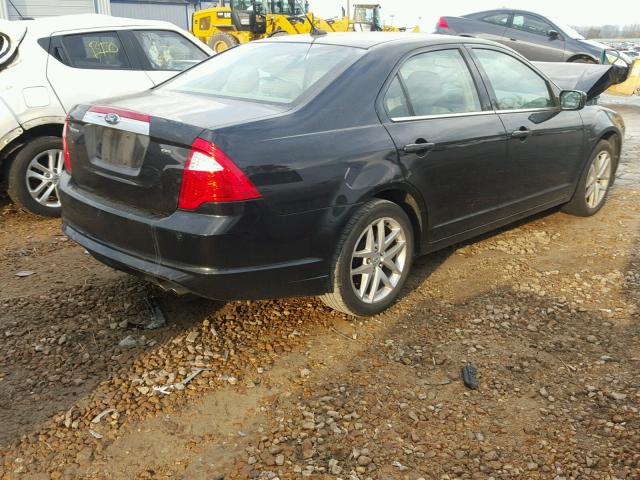 3FAHP0JA7BR180575 - 2011 FORD FUSION SEL BLACK photo 4