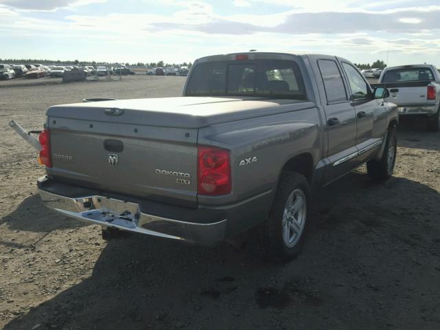 1D7HW58K29S765397 - 2009 DODGE DAKOTA LAR GRAY photo 4