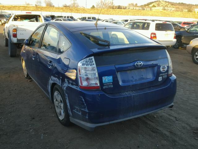 JTDKB20U187791479 - 2008 TOYOTA PRIUS BLUE photo 3