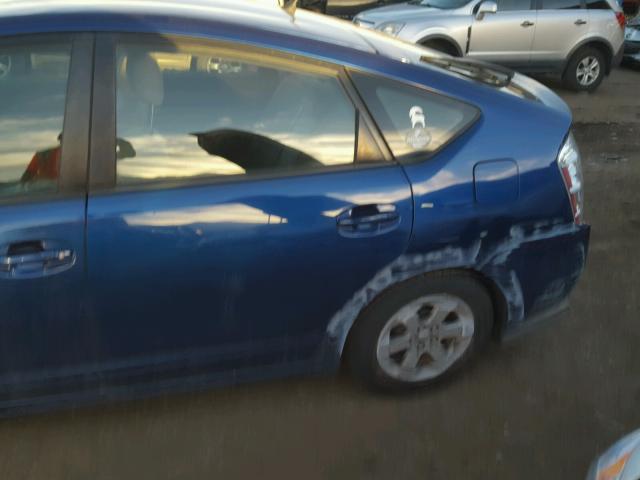 JTDKB20U187791479 - 2008 TOYOTA PRIUS BLUE photo 9