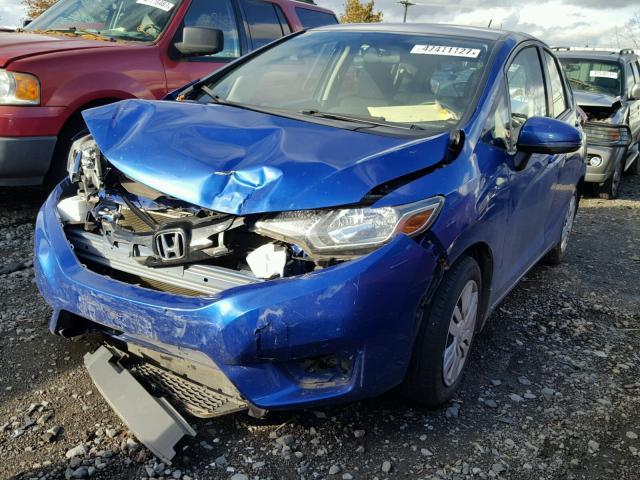 JHMGK5H51GX026080 - 2016 HONDA FIT LX Mavi fotoğraf 2
