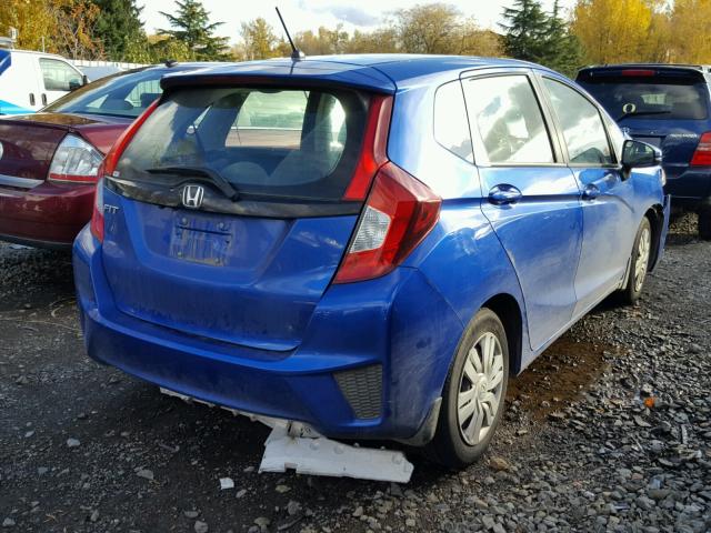 JHMGK5H51GX026080 - 2016 HONDA FIT LX Mavi fotoğraf 4
