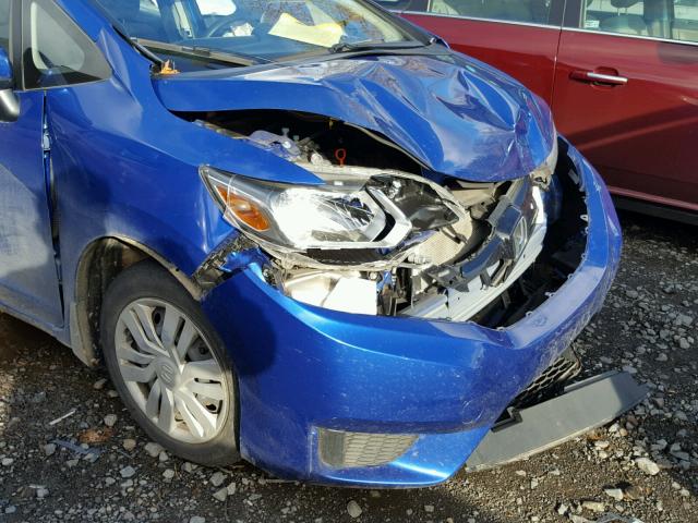 JHMGK5H51GX026080 - 2016 HONDA FIT LX Mavi fotoğraf 9