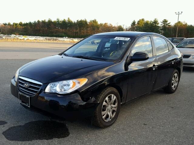 KMHDU46D49U806190 - 2009 HYUNDAI ELANTRA GL BLACK photo 2