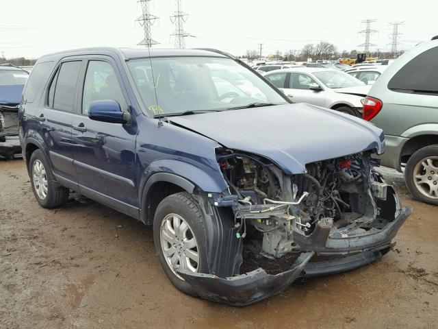 SHSRD78865U346196 - 2005 HONDA CR-V EX BLUE photo 1