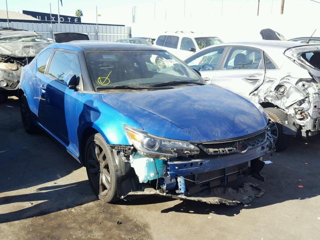 JTKJF5C73GJ022659 - 2016 TOYOTA SCION TC BLUE photo 1