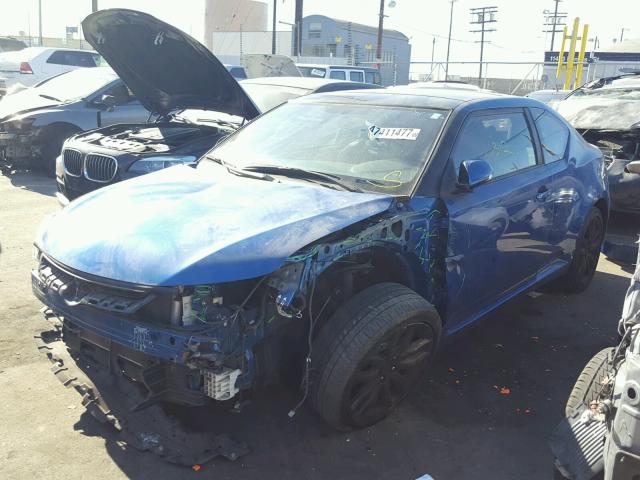 JTKJF5C73GJ022659 - 2016 TOYOTA SCION TC 蓝色 照片 2