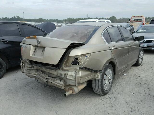 1HGCP26389A184232 - 2009 HONDA ACCORD LX GOLD photo 4