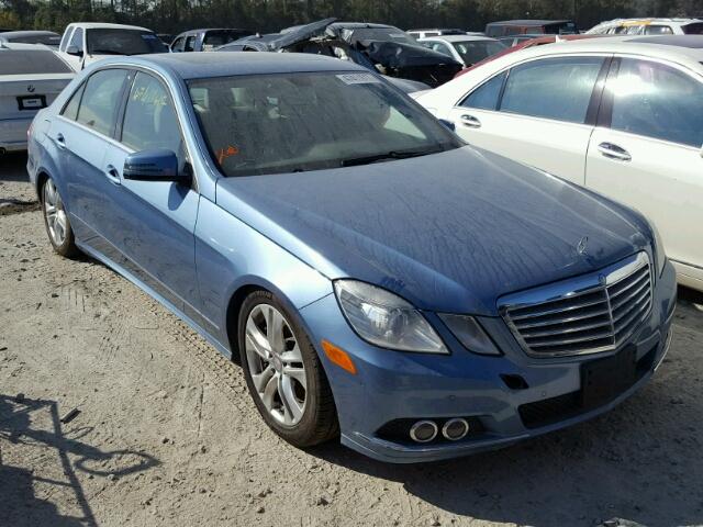 WDDHF7CB0BA323829 - 2011 MERCEDES-BENZ E 550 BLUE photo 1