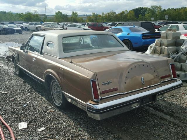 1MRBP95F1BY632156 - 1981 LINCOLN MARK VI GOLD photo 3