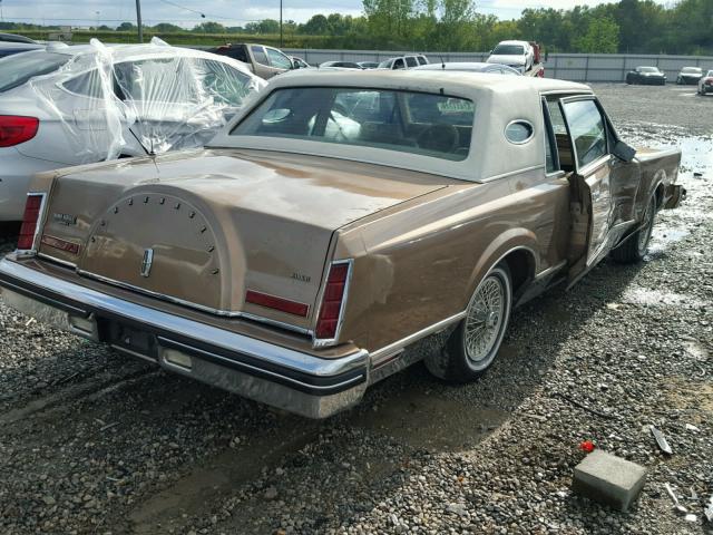 1MRBP95F1BY632156 - 1981 LINCOLN MARK VI GOLD photo 4