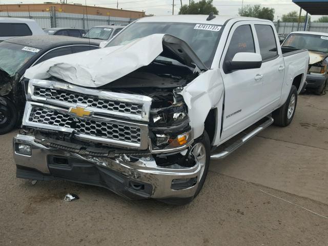 3GCUKREC3FG252431 - 2015 CHEVROLET SILVERADO WHITE photo 2