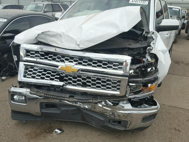 3GCUKREC3FG252431 - 2015 CHEVROLET SILVERADO WHITE photo 9