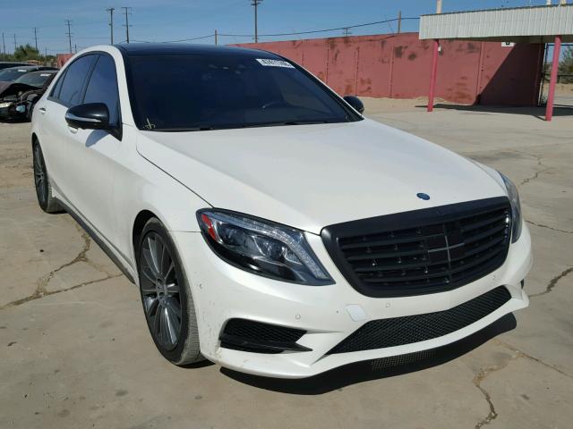 WDDUG8CB4FA137704 - 2015 MERCEDES-BENZ S 550 WHITE photo 1