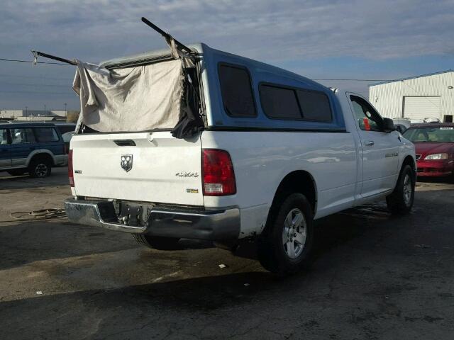 3C6JD7EP2CG116654 - 2012 DODGE RAM 1500 S WHITE photo 4