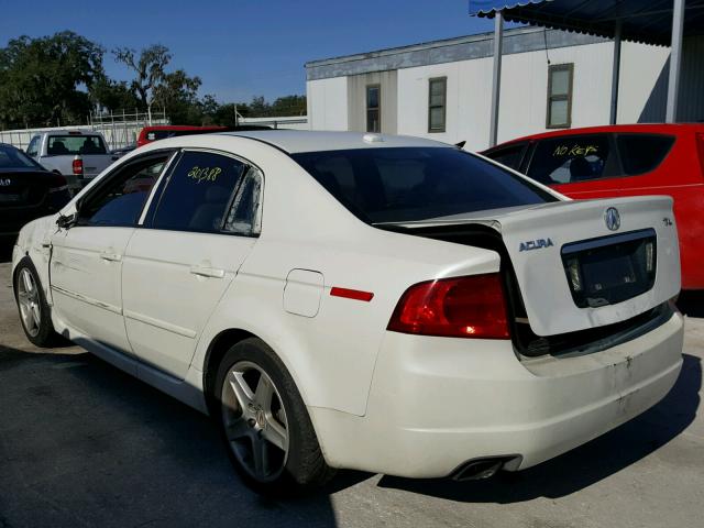 19UUA66224A005437 - 2004 ACURA TL WHITE photo 3