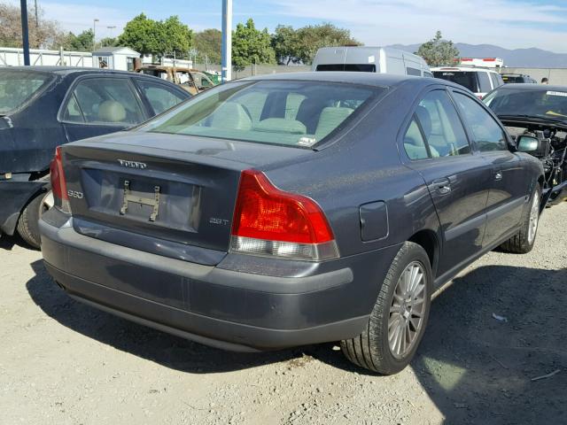 YV1RS59V742321356 - 2004 VOLVO S60 2.5T GRAY photo 4