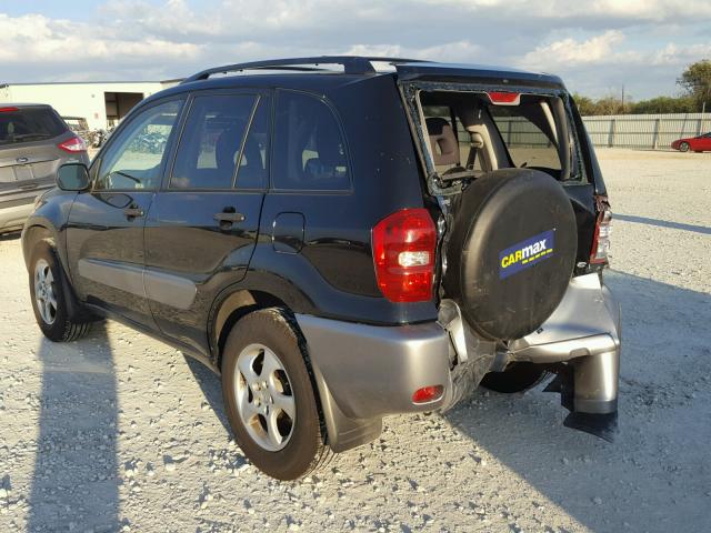 JTEGD20V750066042 - 2005 TOYOTA RAV4 BLACK photo 3