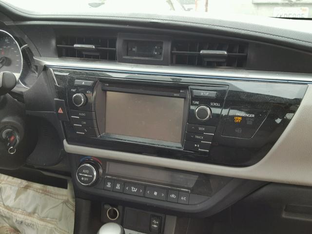 5YFBURHEXFP316098 - 2015 TOYOTA COROLLA L SILVER photo 9