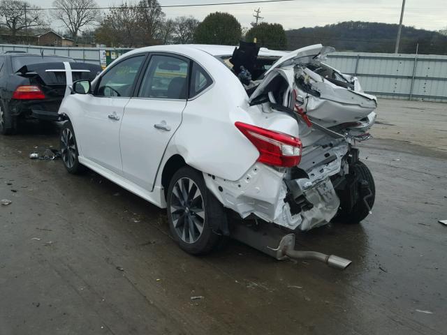 3N1AB7AP8HY224916 - 2017 NISSAN SENTRA S WHITE photo 3