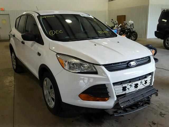 1FMCU0F79FUB12301 - 2015 FORD ESCAPE S WHITE photo 1