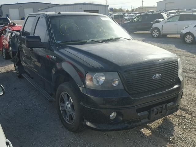 1FTRW12W57KD00614 - 2007 FORD F150 SUPER BLACK photo 1