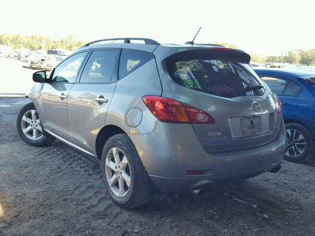 JN8AZ18U79W006576 - 2009 NISSAN MURANO S GRAY photo 3