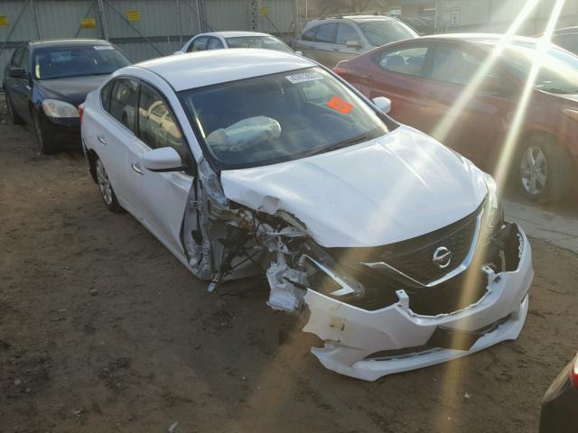 3N1AB7AP8HY407121 - 2017 NISSAN SENTRA S WHITE photo 1