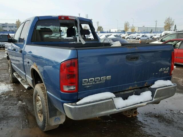 3D7KU28C14G277271 - 2004 DODGE RAM 2500 S ლურჯი ფოტო 3