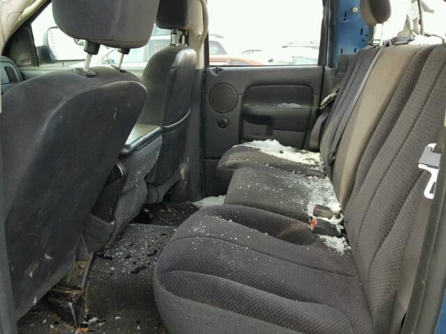 3D7KU28C14G277271 - 2004 DODGE RAM 2500 S ლურჯი ფოტო 6