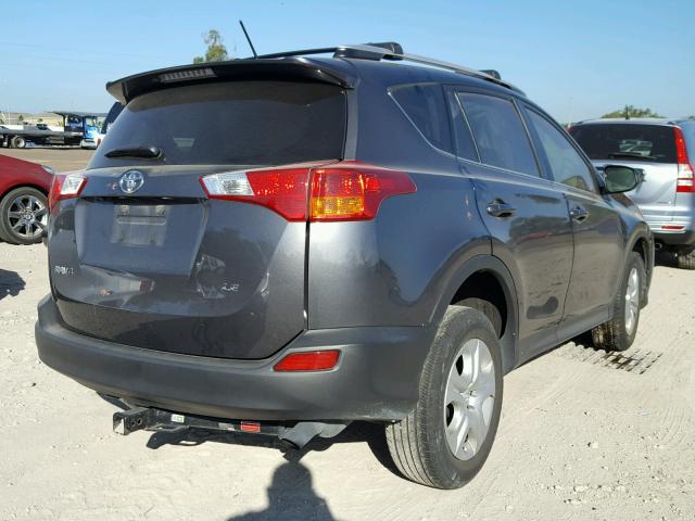 JTMZFREV8EJ018522 - 2014 TOYOTA RAV4 LE CHARCOAL photo 4