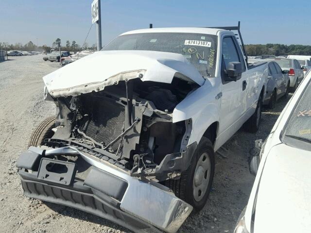 1FTRF12W39KA70820 - 2009 FORD F150 WHITE photo 2