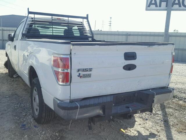 1FTRF12W39KA70820 - 2009 FORD F150 WHITE photo 3