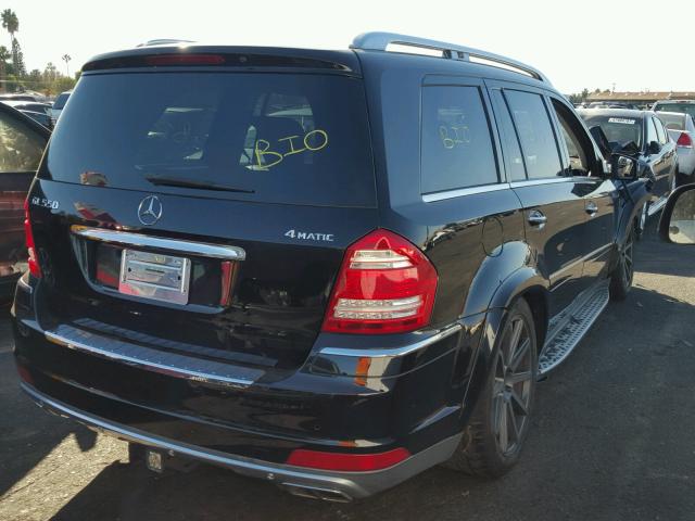 4JGBF8GE5BA741955 - 2011 MERCEDES-BENZ GL 550 4MA BLACK photo 4