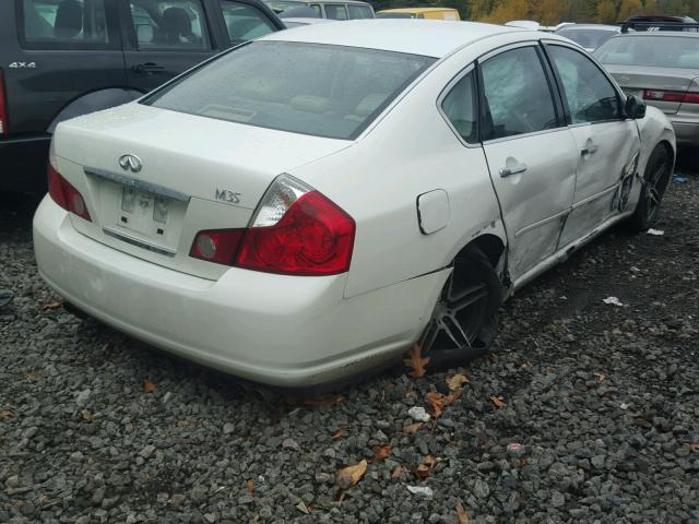 JNKAY01E47M305168 - 2007 INFINITI M35 BASE WHITE photo 4