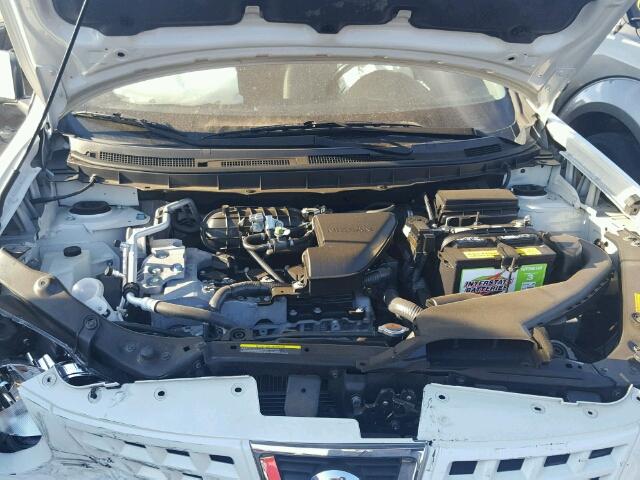 JN8AS58V19W438391 - 2009 NISSAN ROGUE S WHITE photo 7