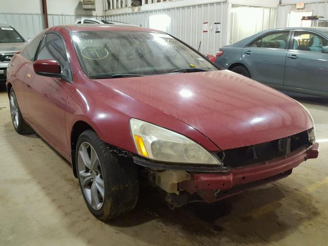 1HGCM72614A018004 - 2004 HONDA ACCORD EX RED photo 1