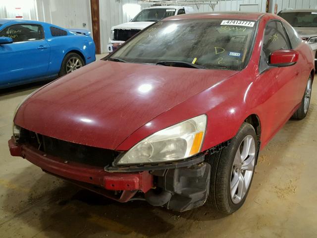 1HGCM72614A018004 - 2004 HONDA ACCORD EX RED photo 2