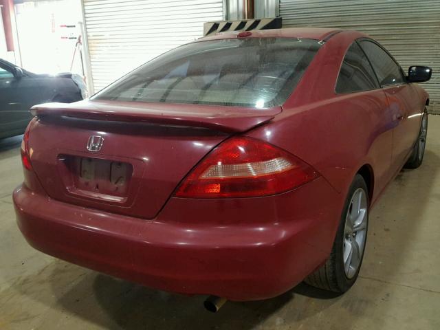 1HGCM72614A018004 - 2004 HONDA ACCORD EX RED photo 4